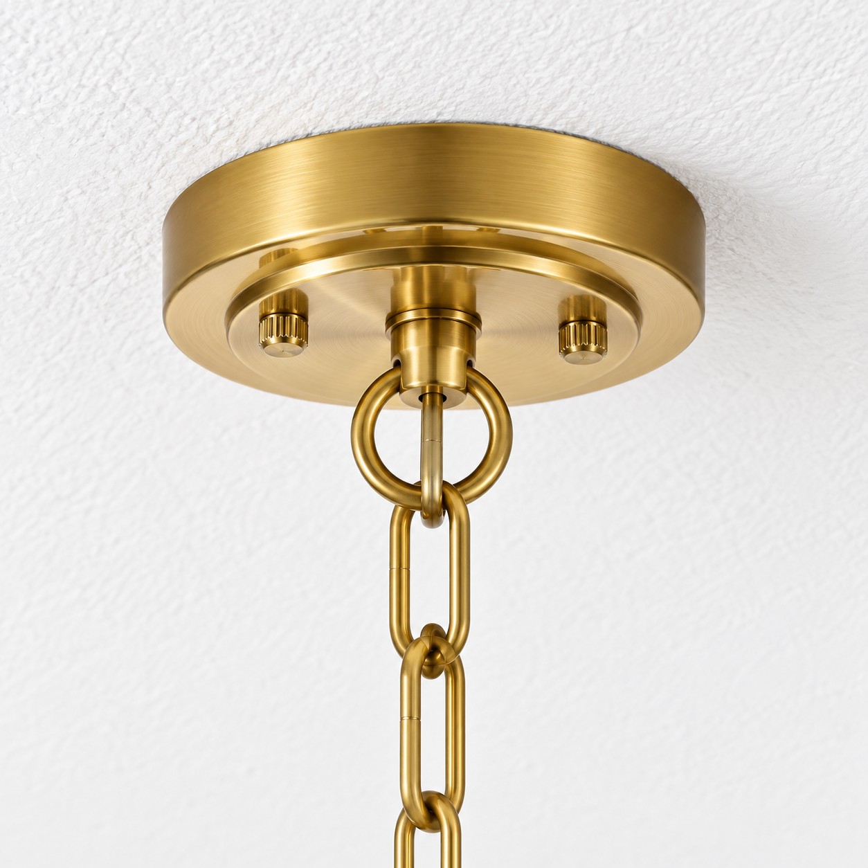 Hammered Glass Pendant Light with three metal finishes and a 13.8-inch shade