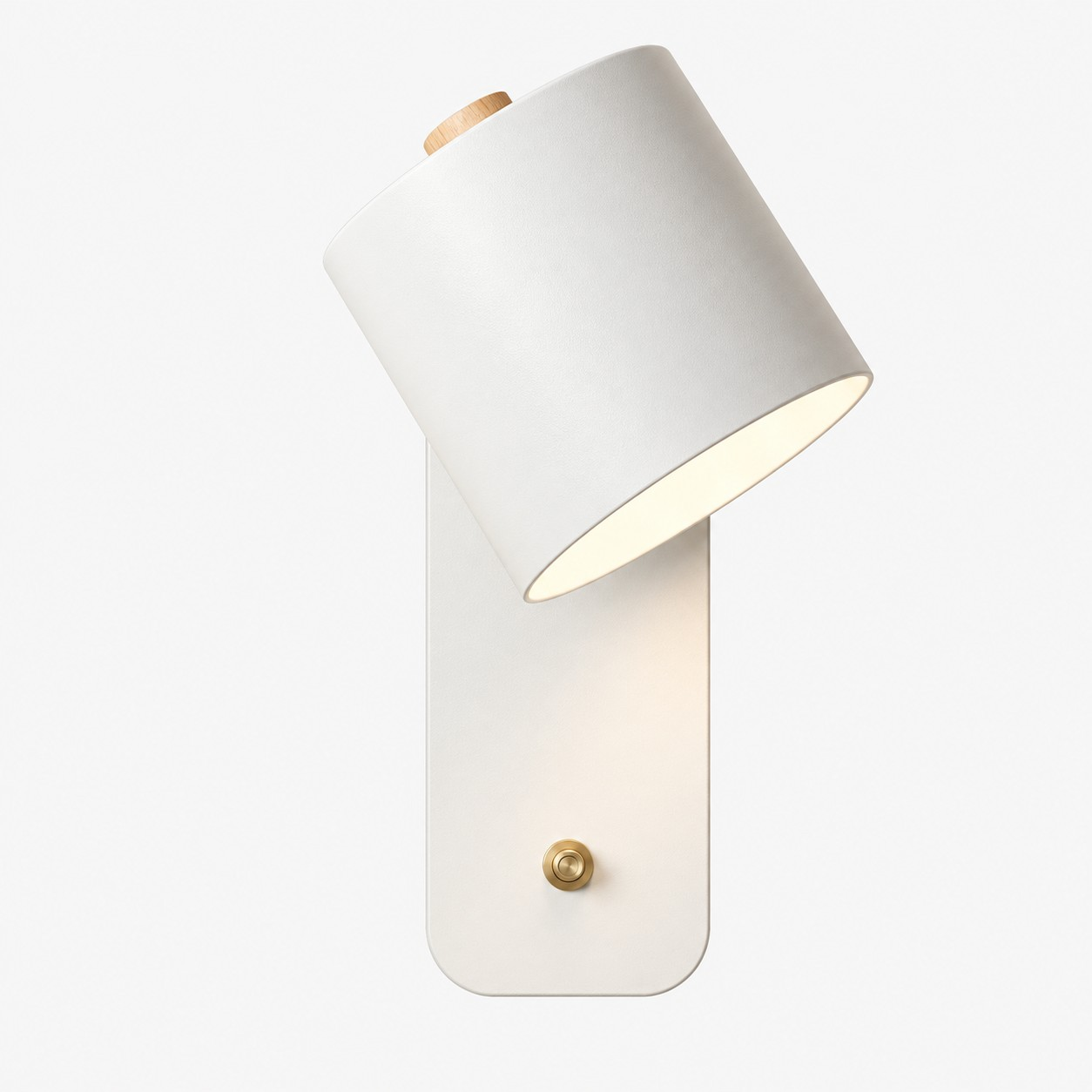 White Proteus cylinder wall light product image