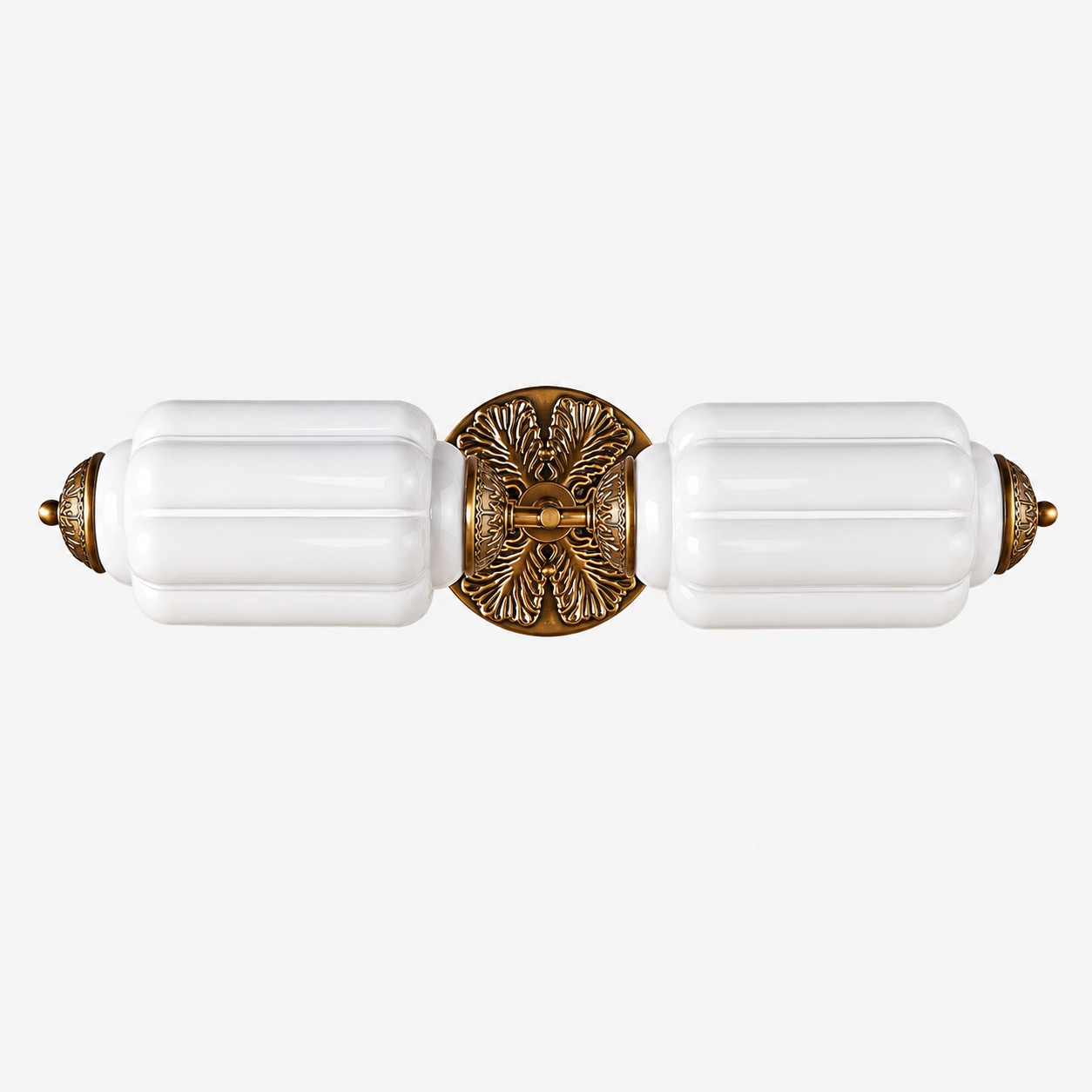 Lumi Vintage Antique Milk Glass Eloise Wall Light