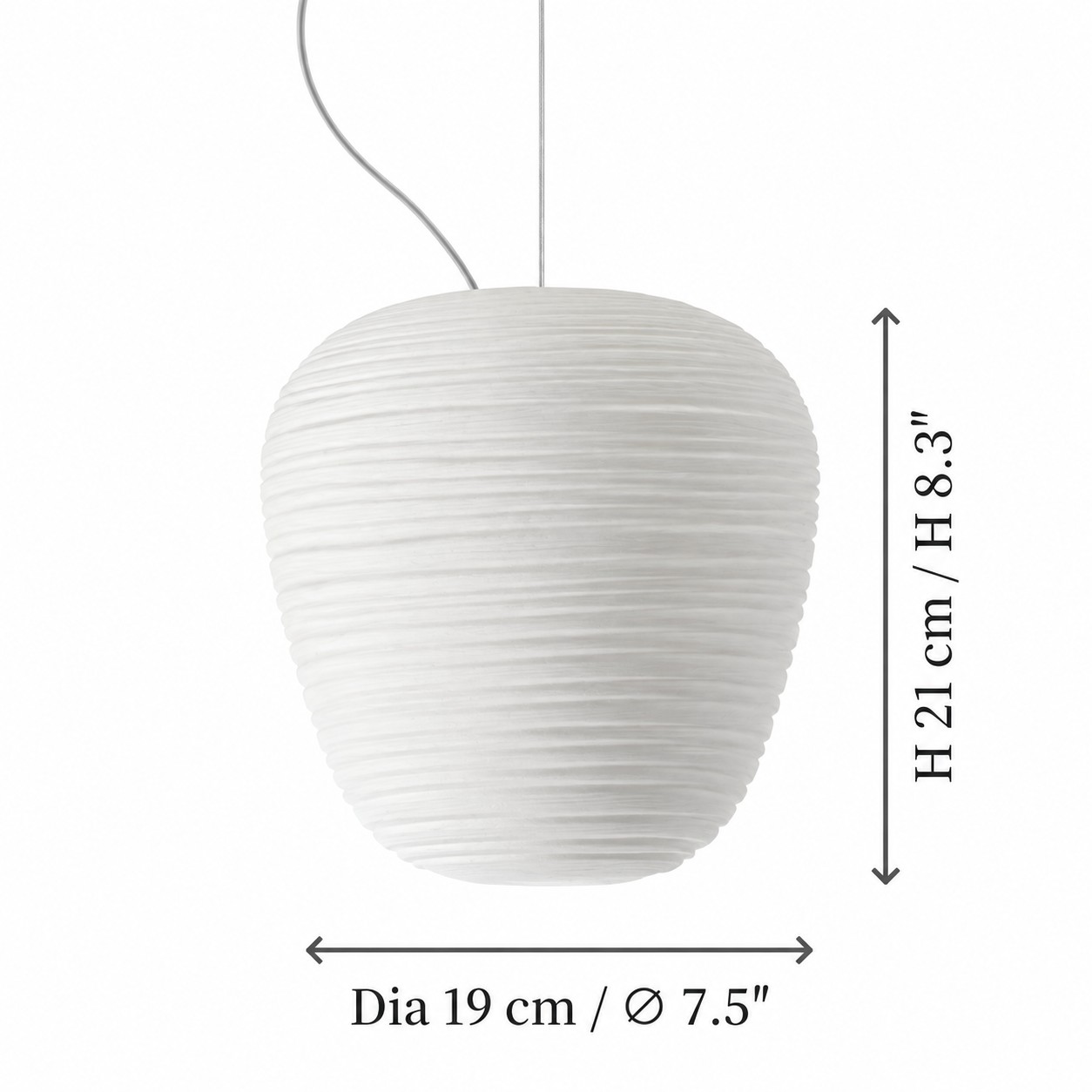 Darien engraved satin glass pendant detail