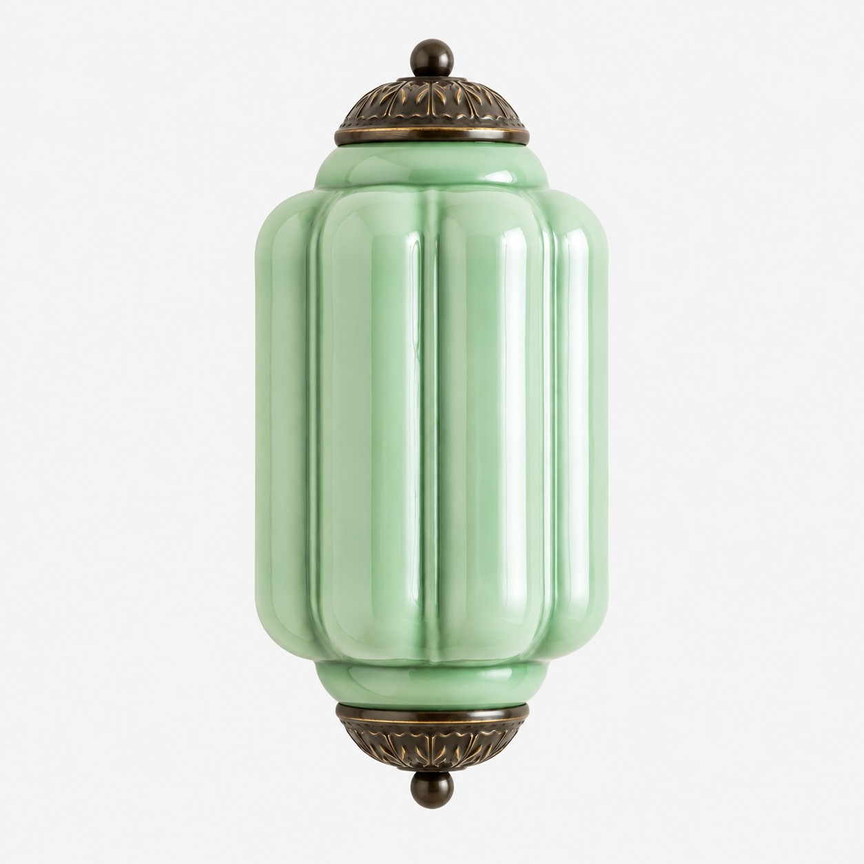 Lumi Vintage Antique Milk Glass Eloise Wall Light