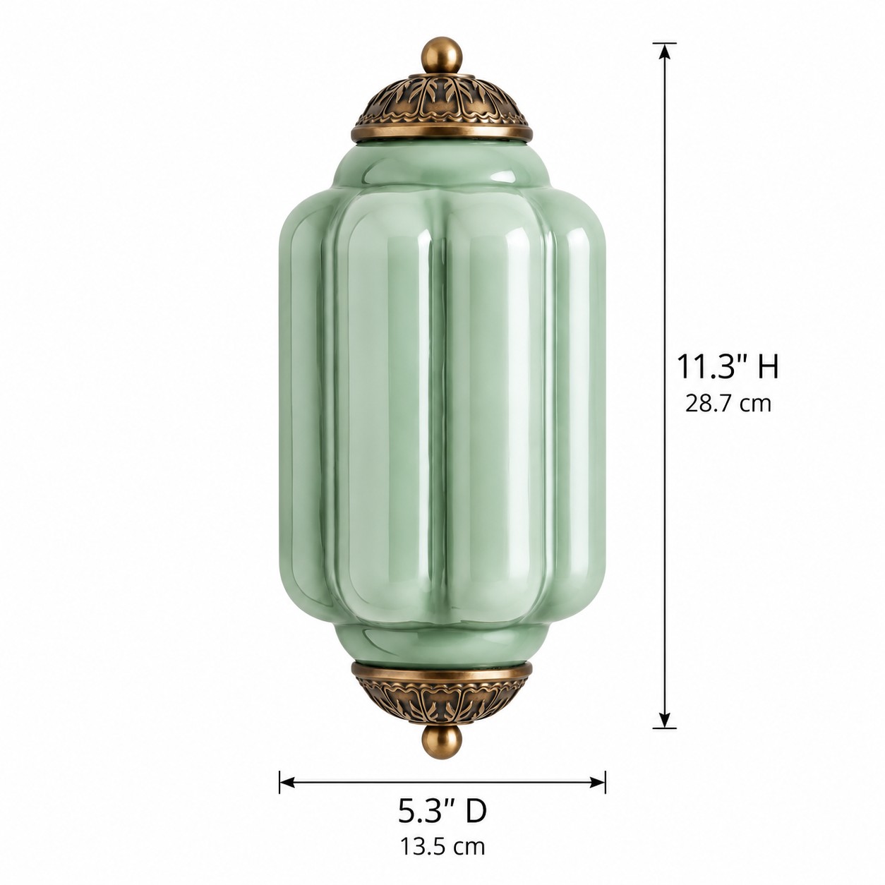 Lumi Vintage Antique Milk Glass Eloise Wall Light