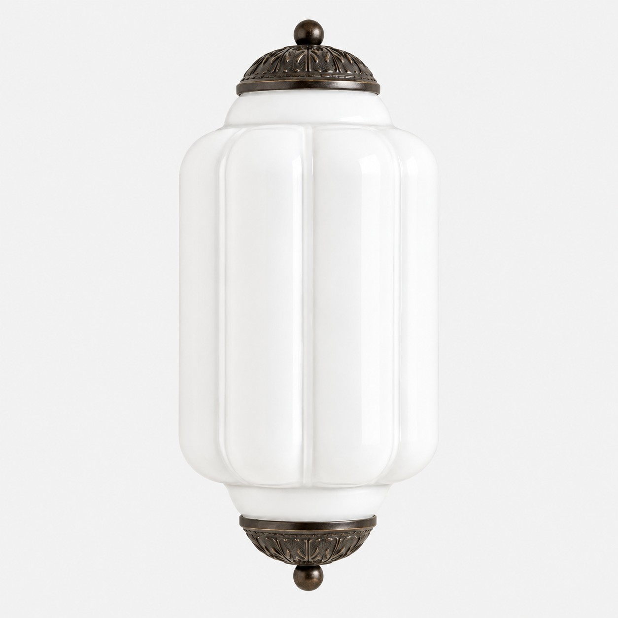 Lumi Vintage Antique Milk Glass Eloise Wall Light