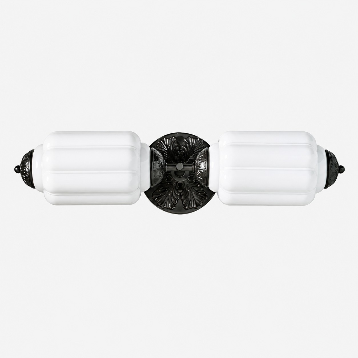 Lumi Vintage Antique Milk Glass Eloise Wall Light