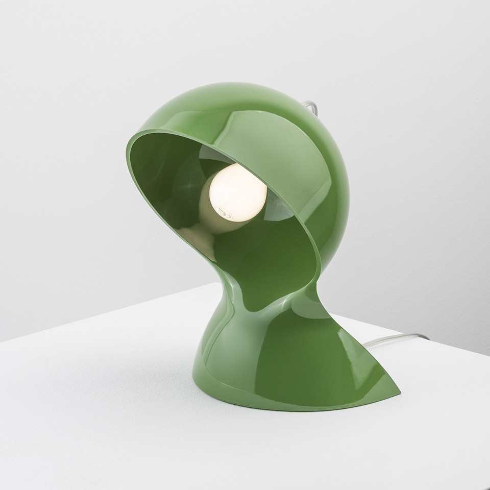 Dalù Green polycarbonate table lamp