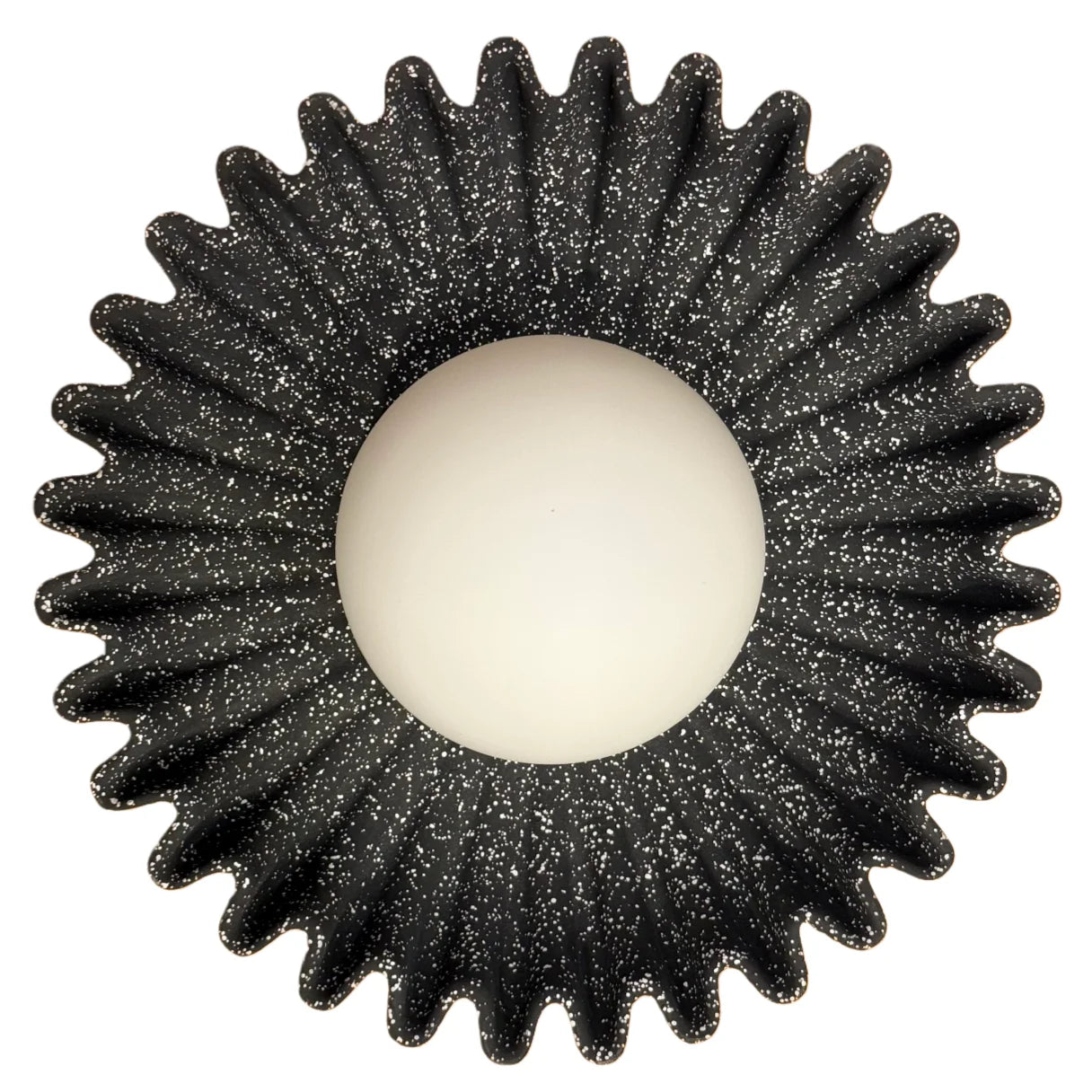 Marenys flower wall light in cement black