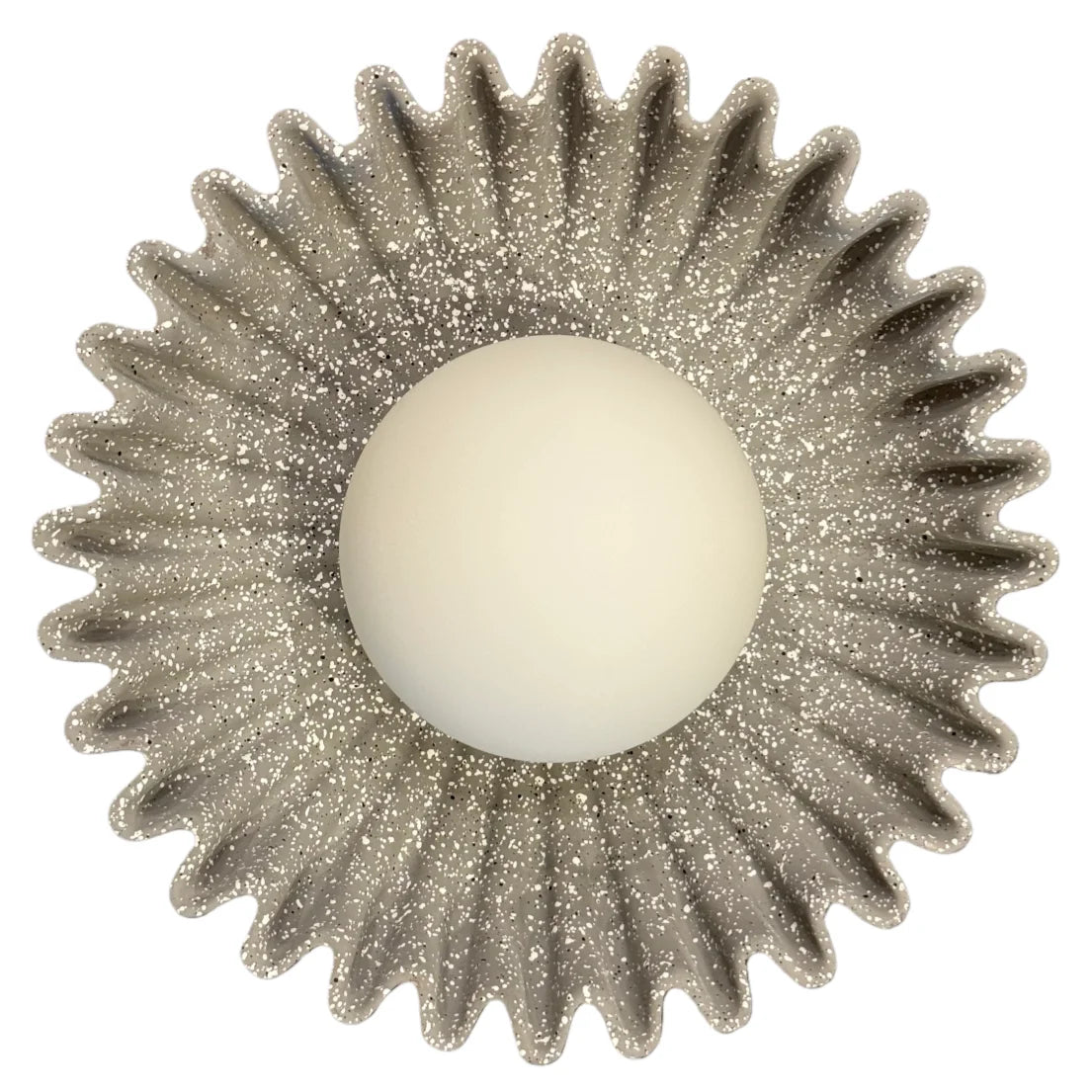 Marenys flower wall light in cement grey