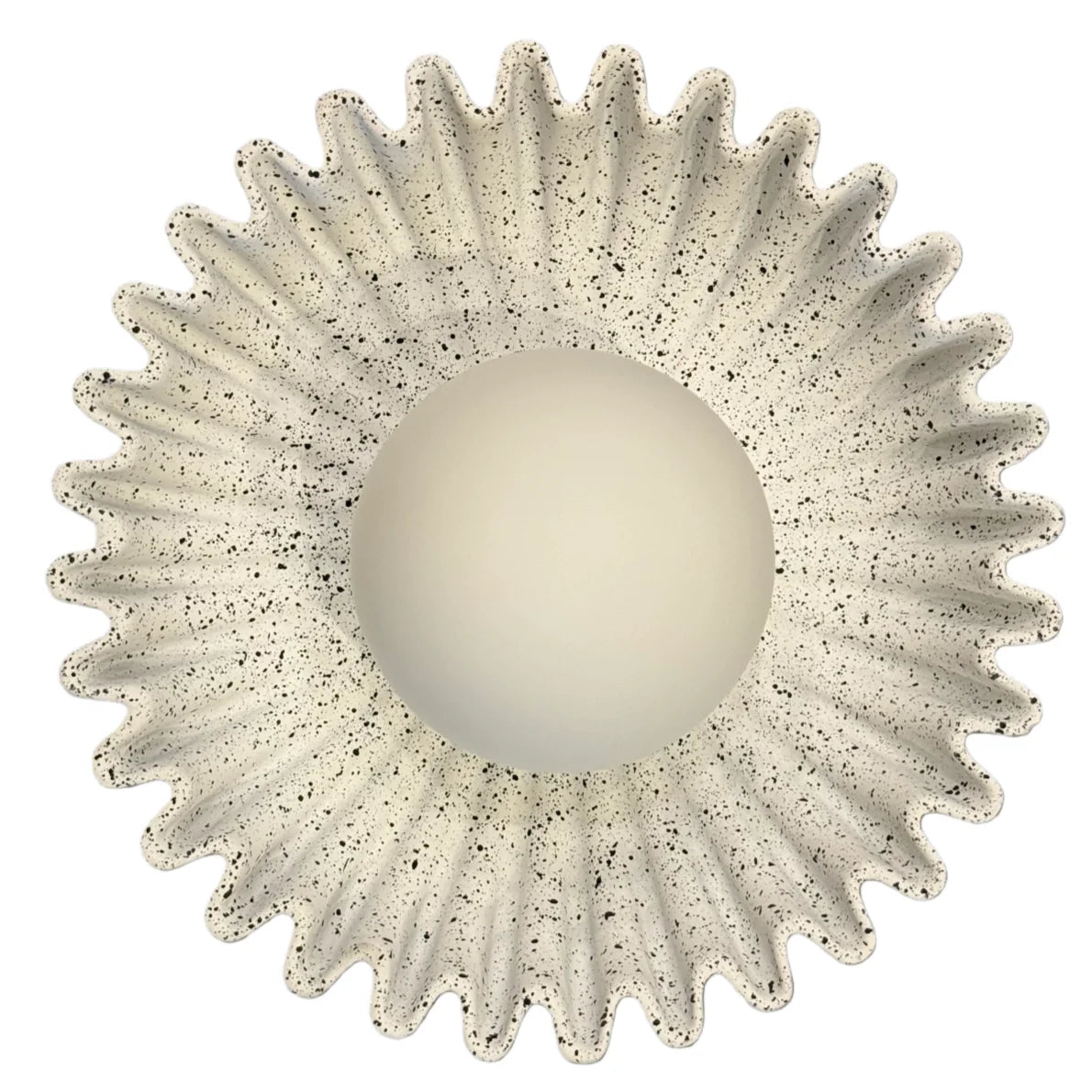 Marenys flower wall light in cement white