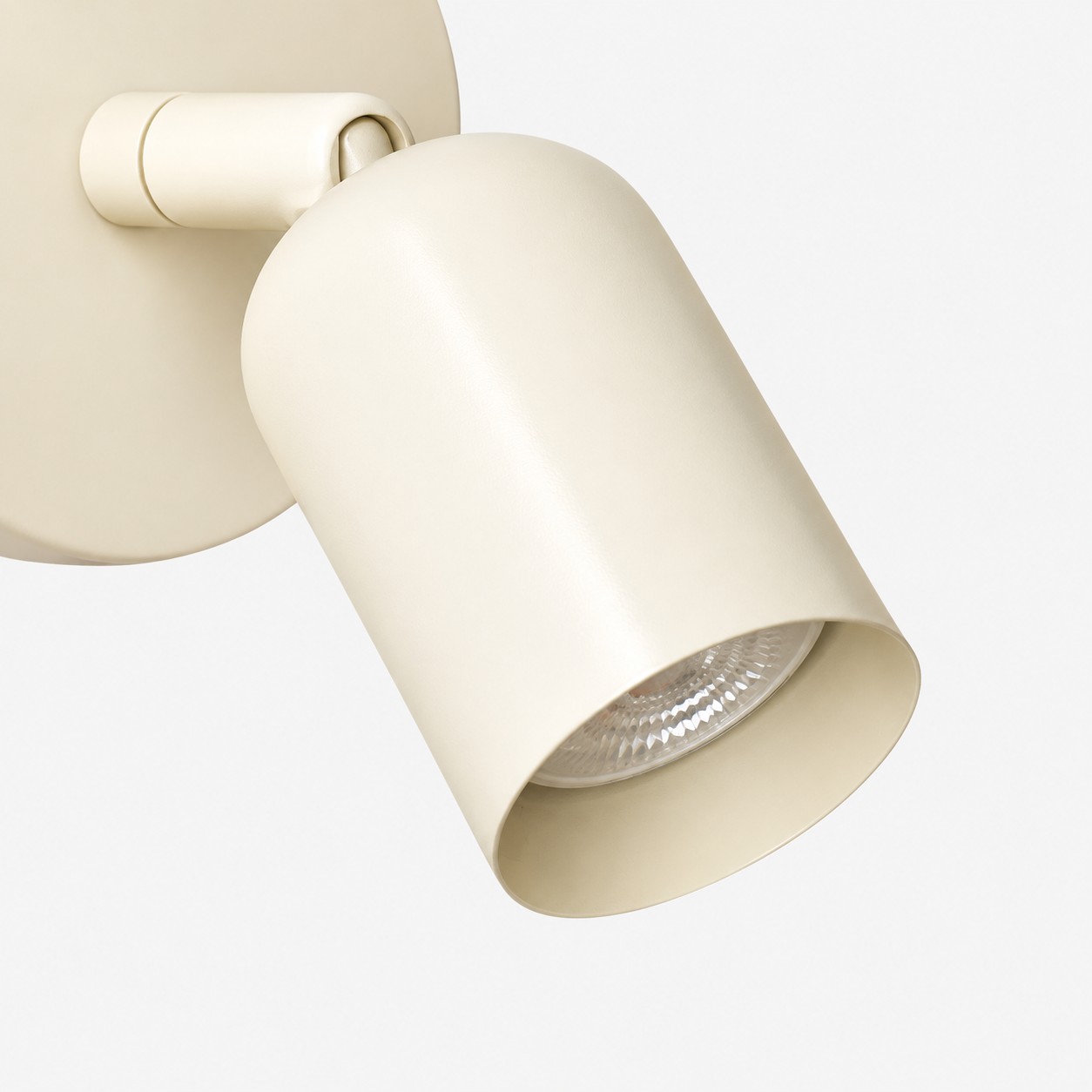 Ares white shade and LED lens detail