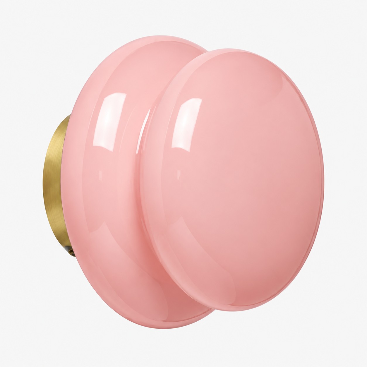 Pyris Bauhaus opal glass wall light in Pink