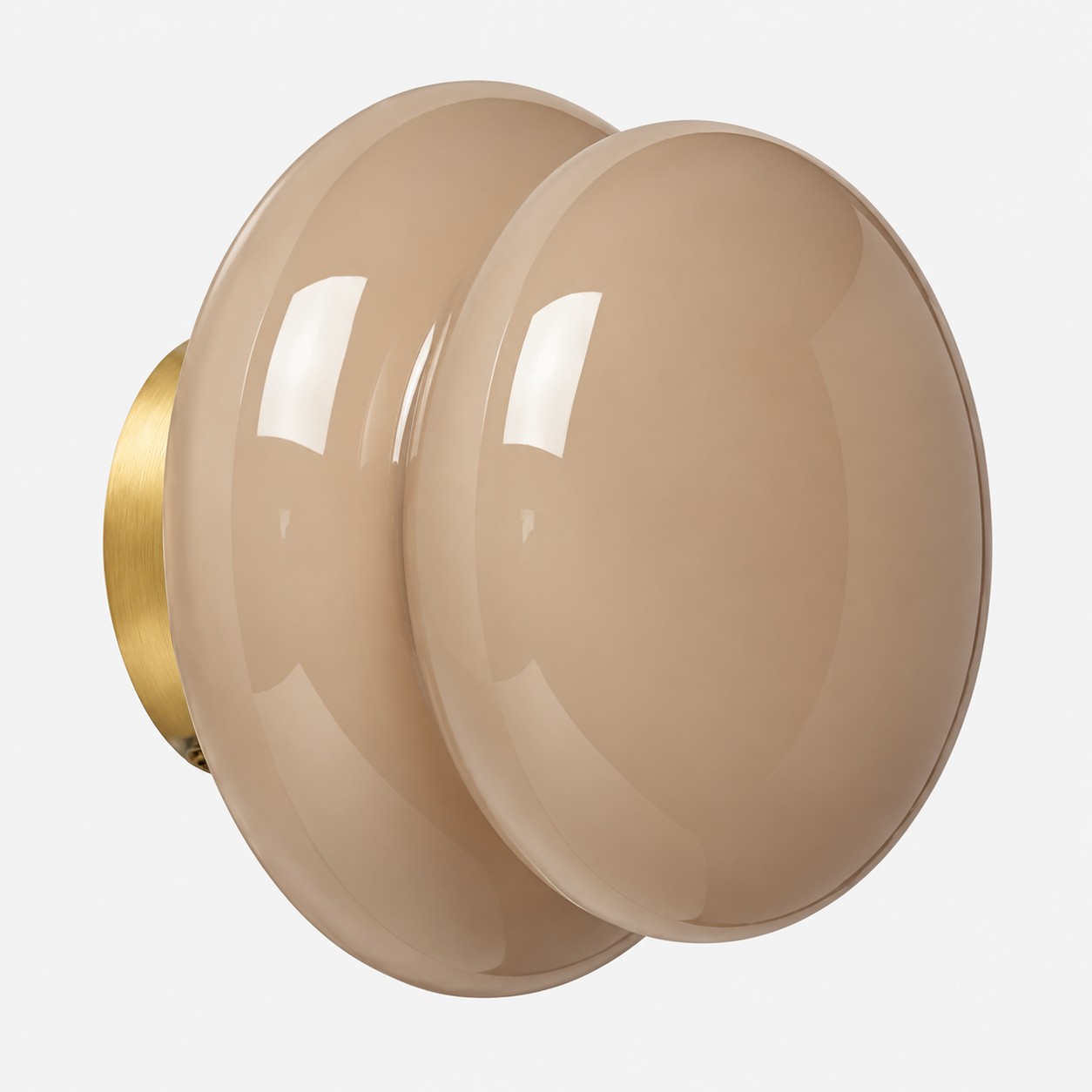 Pyris Bauhaus opal glass wall light in Grey