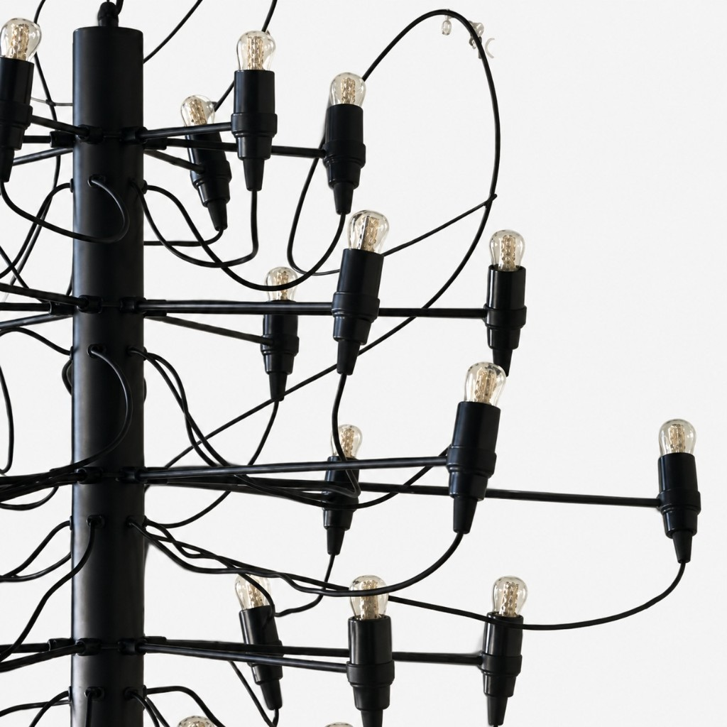Black sockets and curved cords