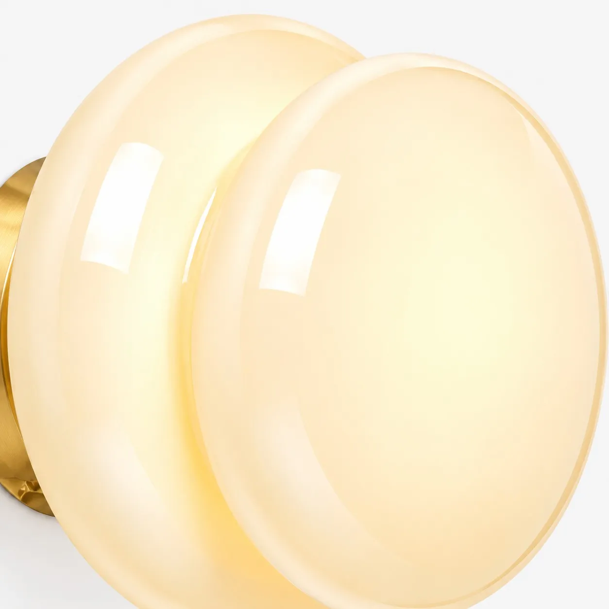 Pyris layered opal glass shade close-up