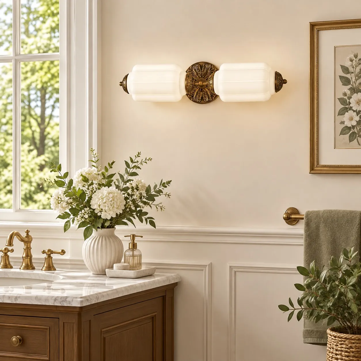 Eloise wall light in an interior setting