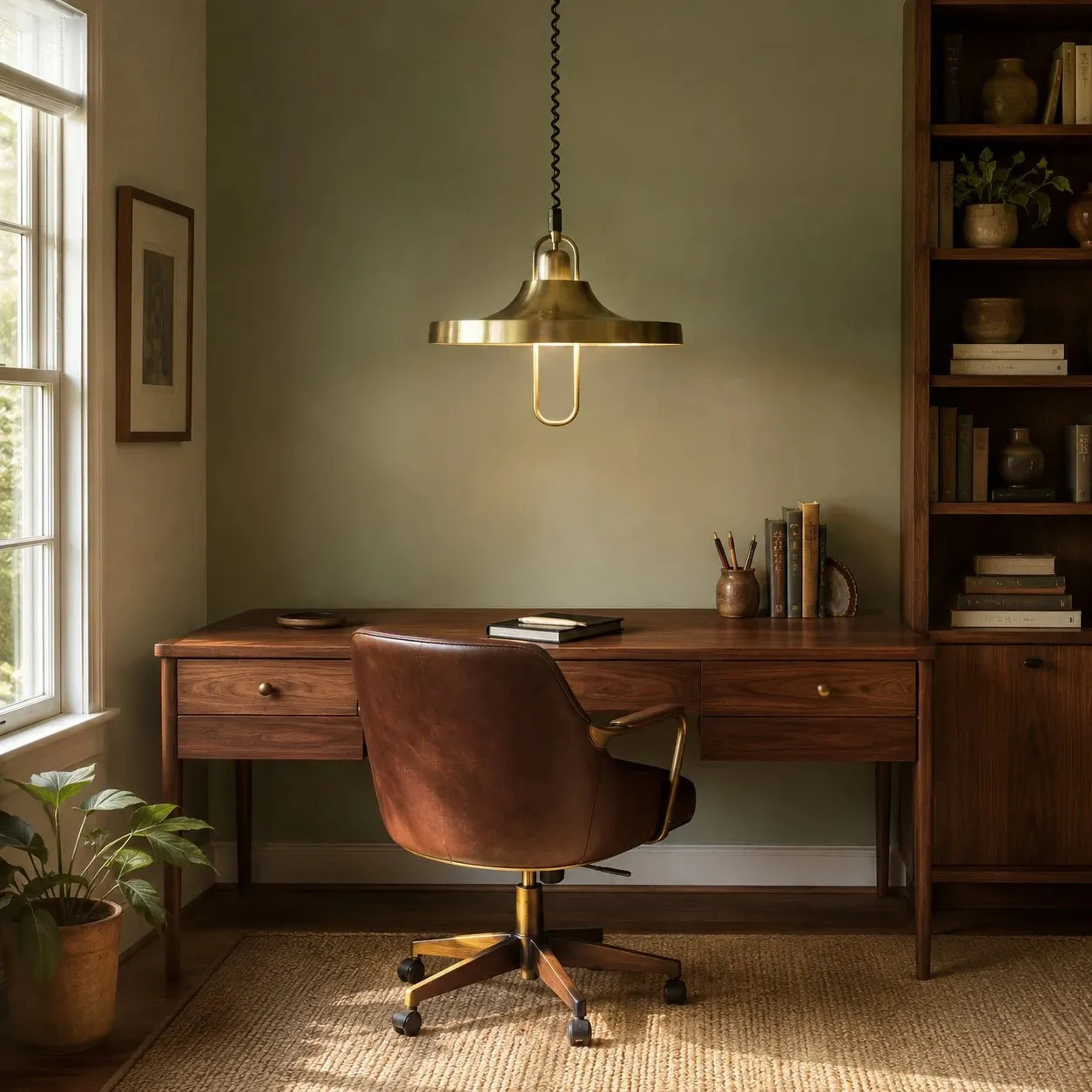 Bauhaus Adjustable Pull-Down Pendant Light