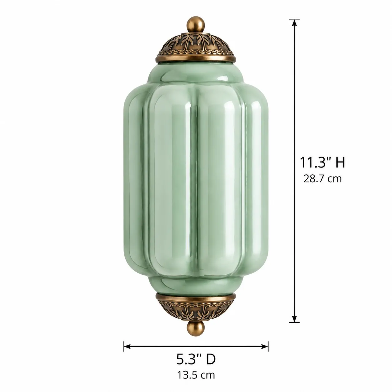 Lumi Vintage Antique Milk Glass Eloise Wall Light