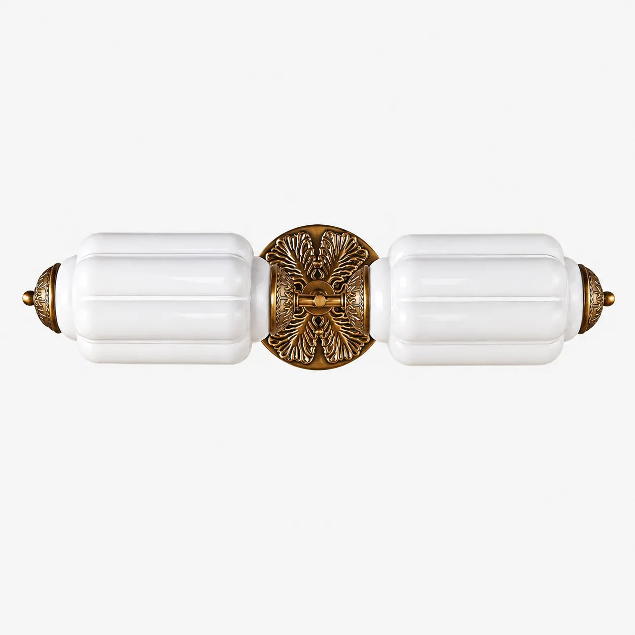 Lumi Vintage Antique Milk Glass Eloise Wall Light