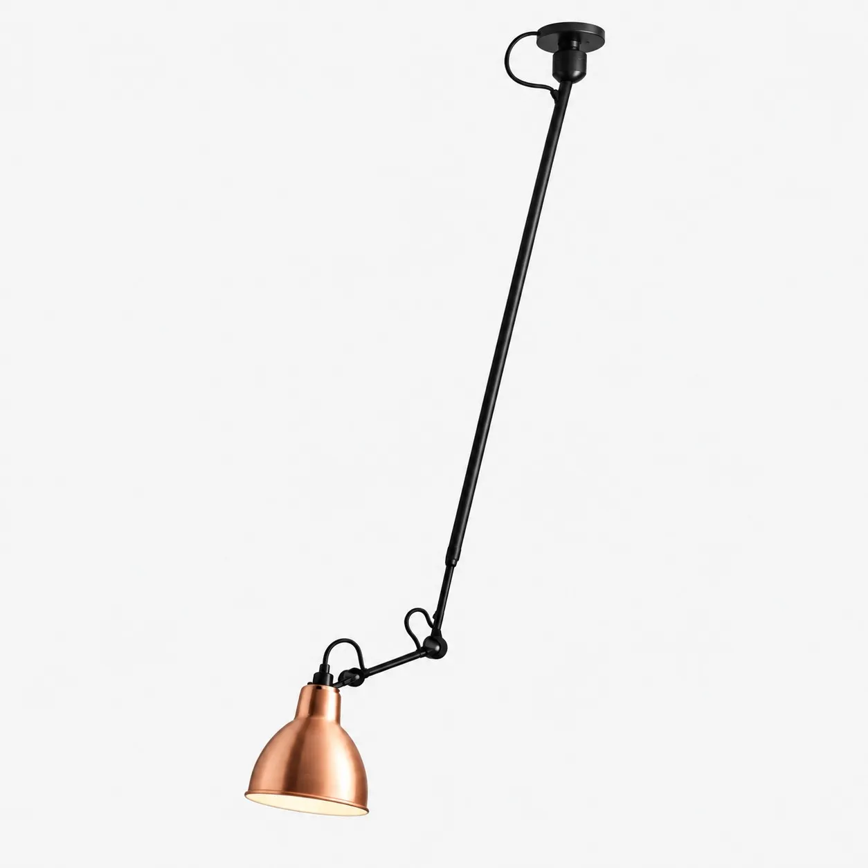 Industrial Matte Black Adjustable Arm Wall Light