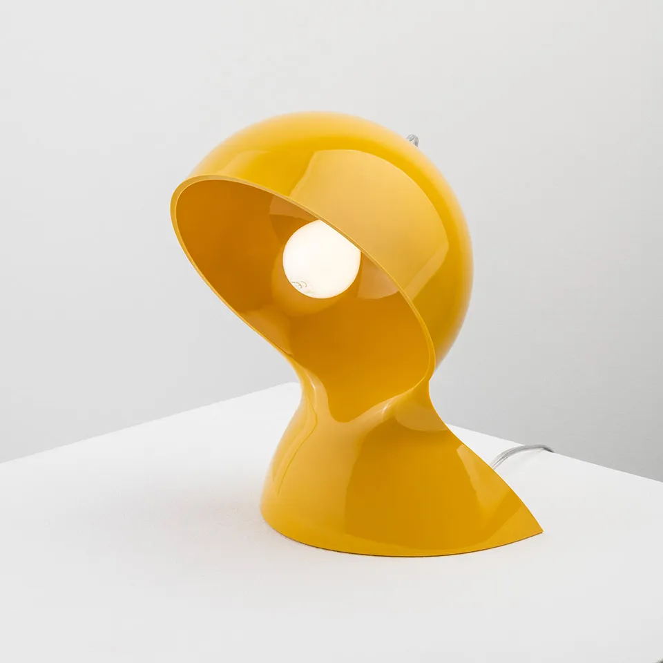 Dalù Yellow polycarbonate table lamp