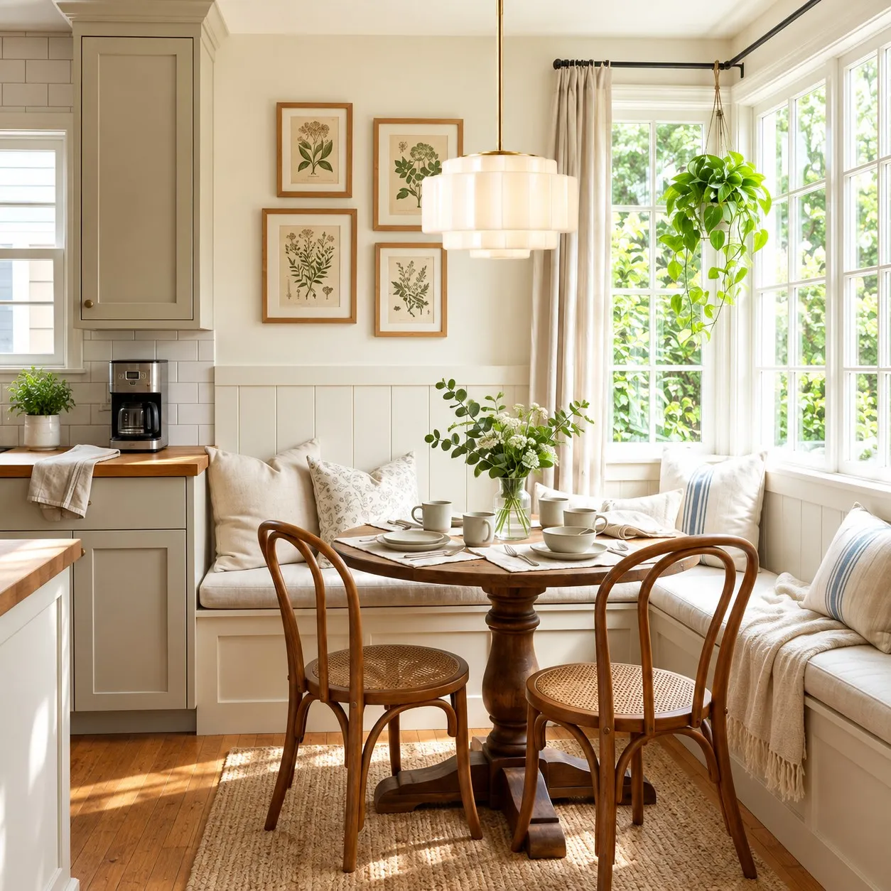 Breakfast nook scene