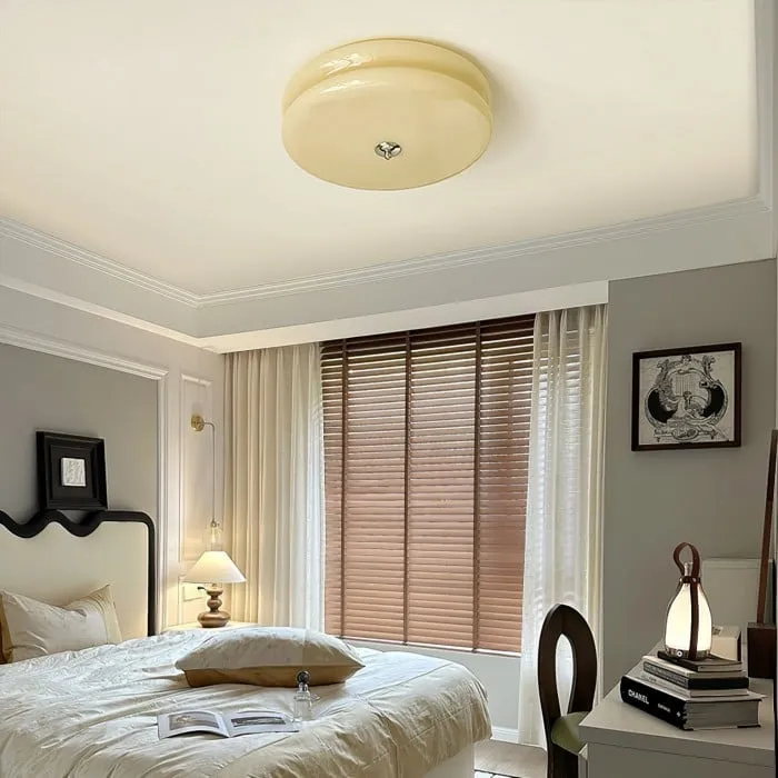 Art Deco Double Layer Disc Ceiling Light S34