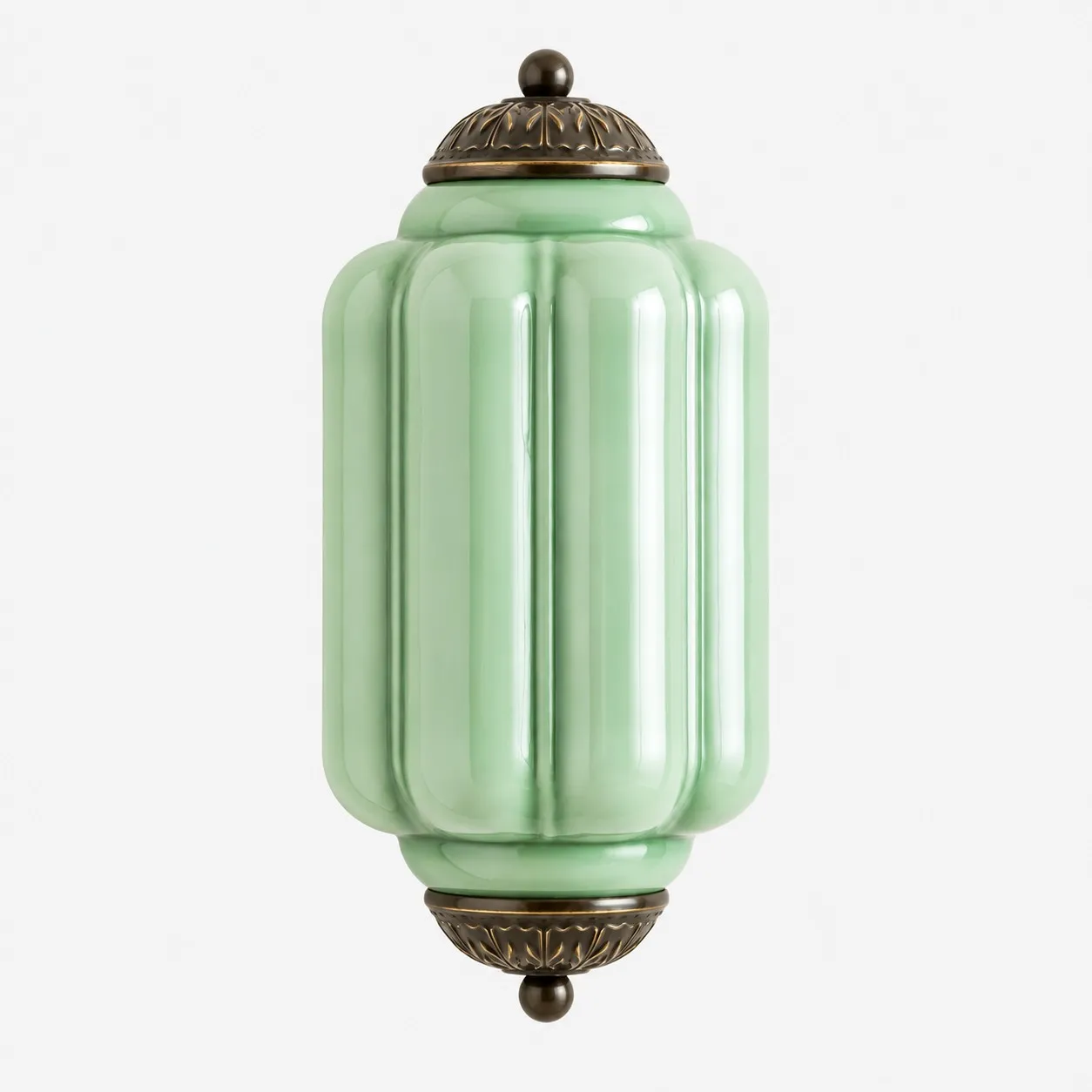 Lumi Vintage Antique Milk Glass Eloise Wall Light
