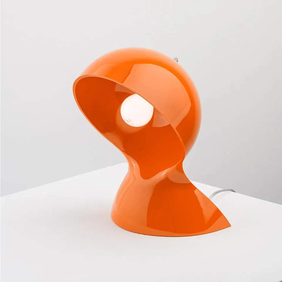 Dalù Orange polycarbonate table lamp