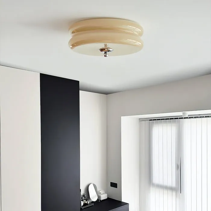 Art Deco Double Layer Disc Ceiling Light S34
