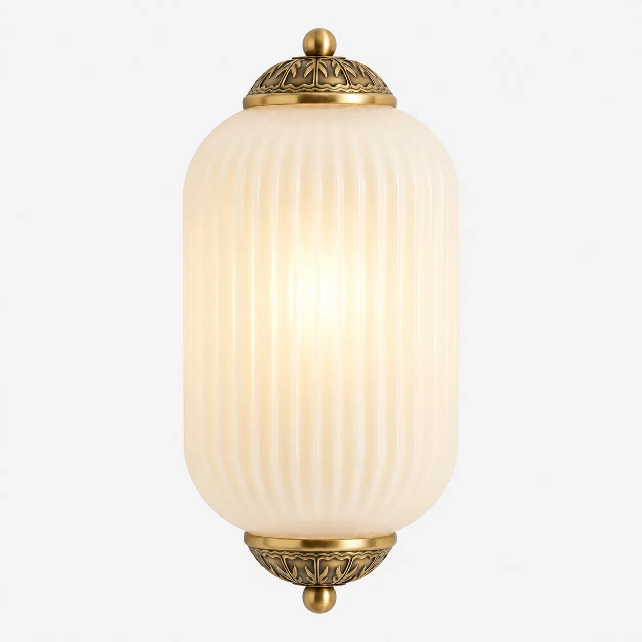 Lumi Vintage Antique Milk Glass Eloise Wall Light