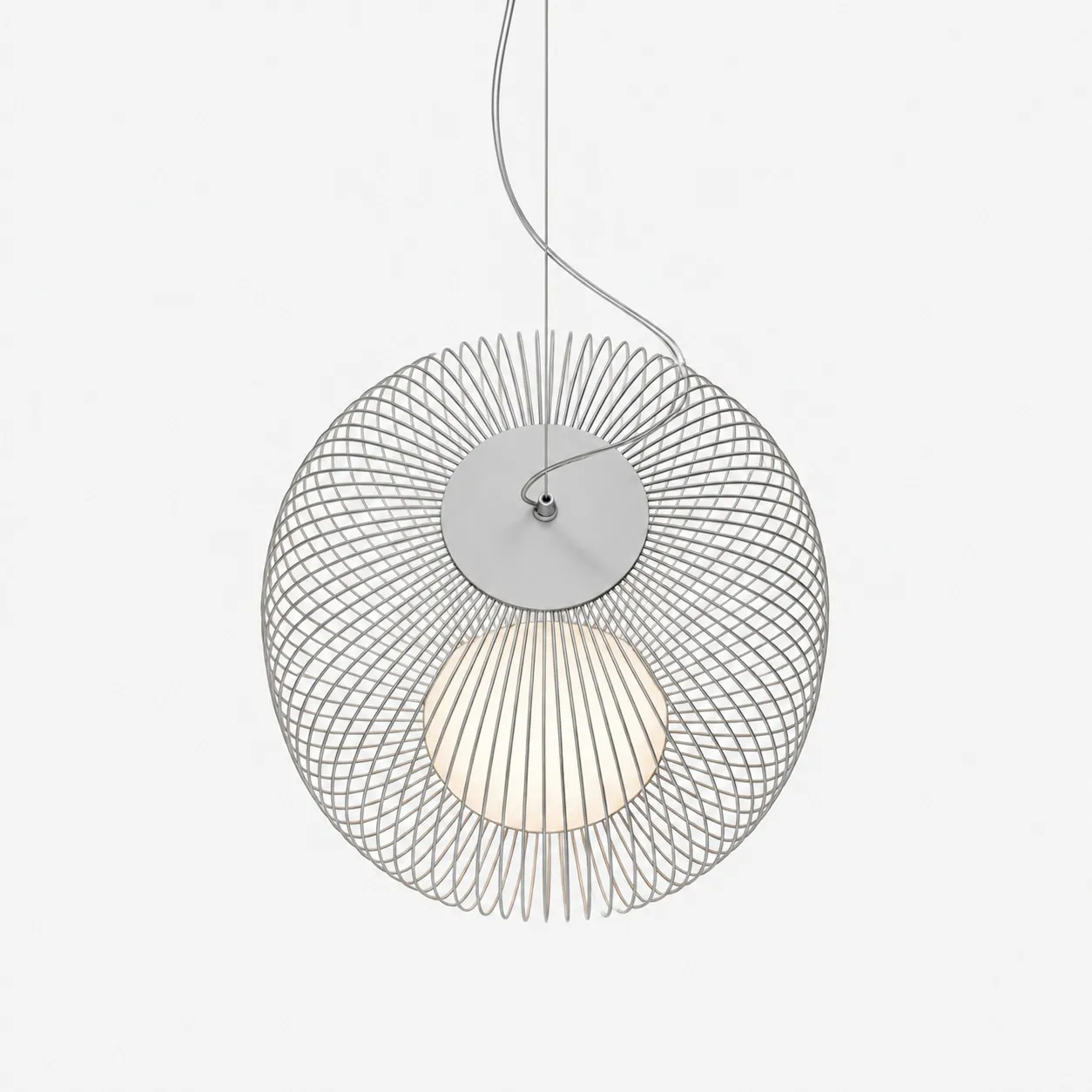 White wire cage canopy and socket