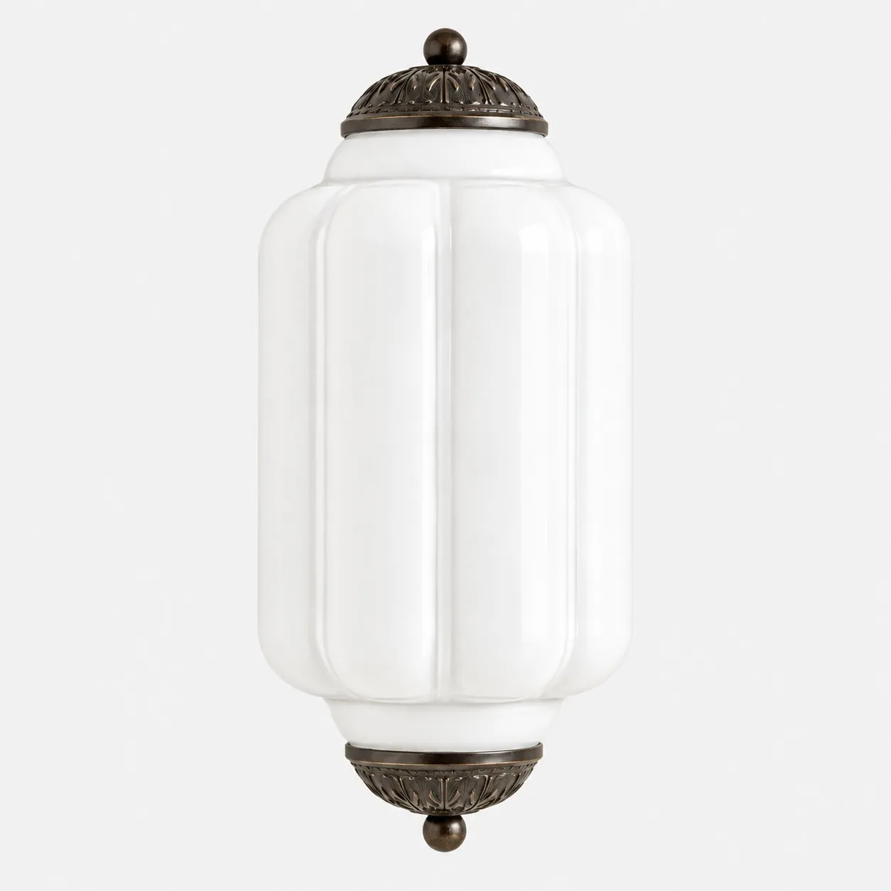 Lumi Vintage Antique Milk Glass Eloise Wall Light