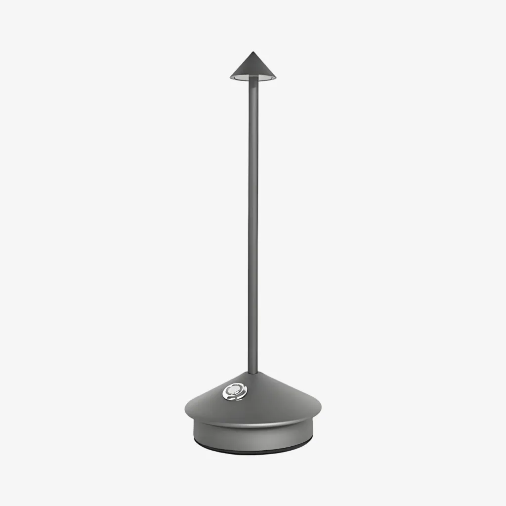 Dark grey cordless table lamp
