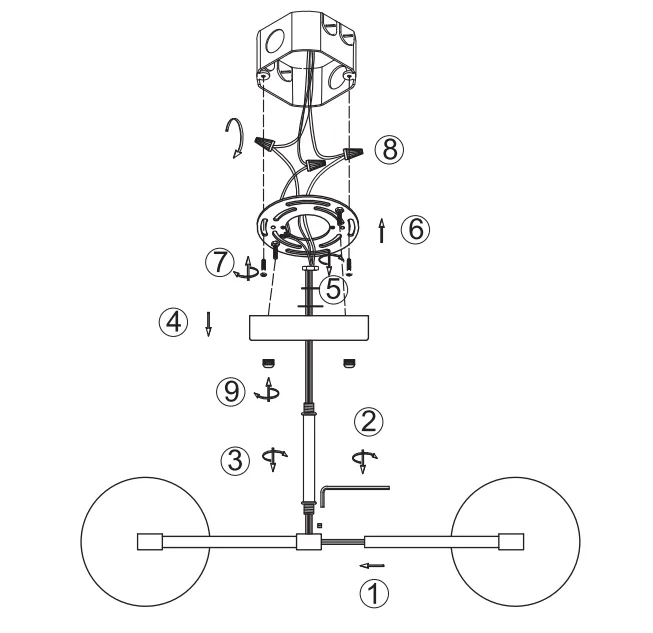 Metio nine-step installation diagram