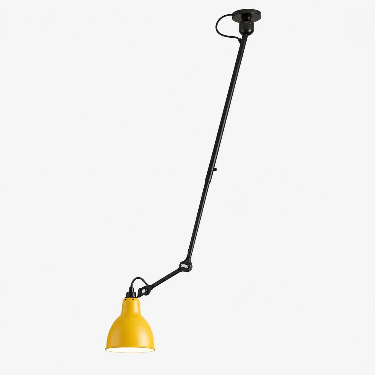 Industrial Matte Black Adjustable Arm Wall Light