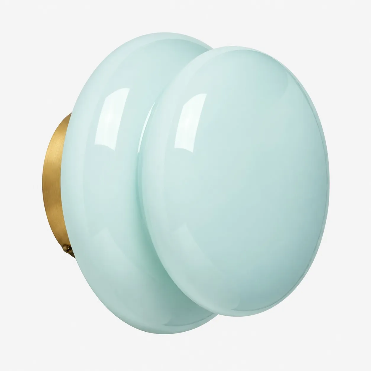 Pyris Bauhaus opal glass wall light in Light Blue