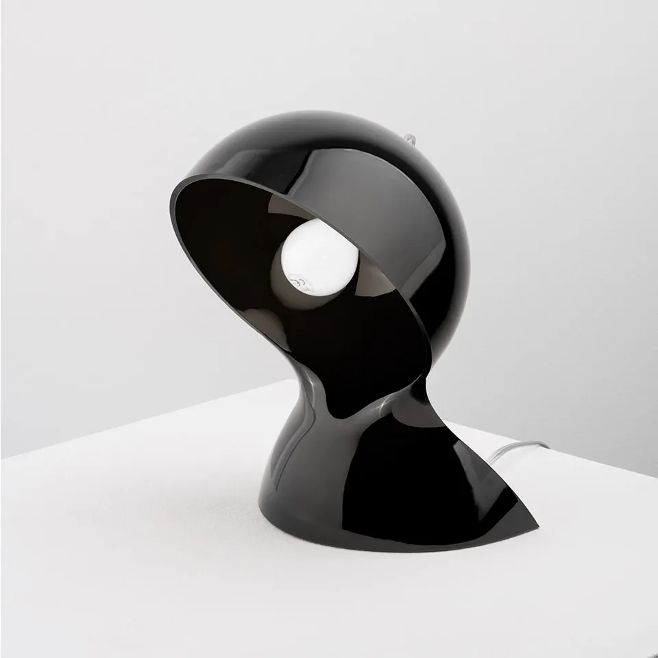 Dalù Black polycarbonate table lamp