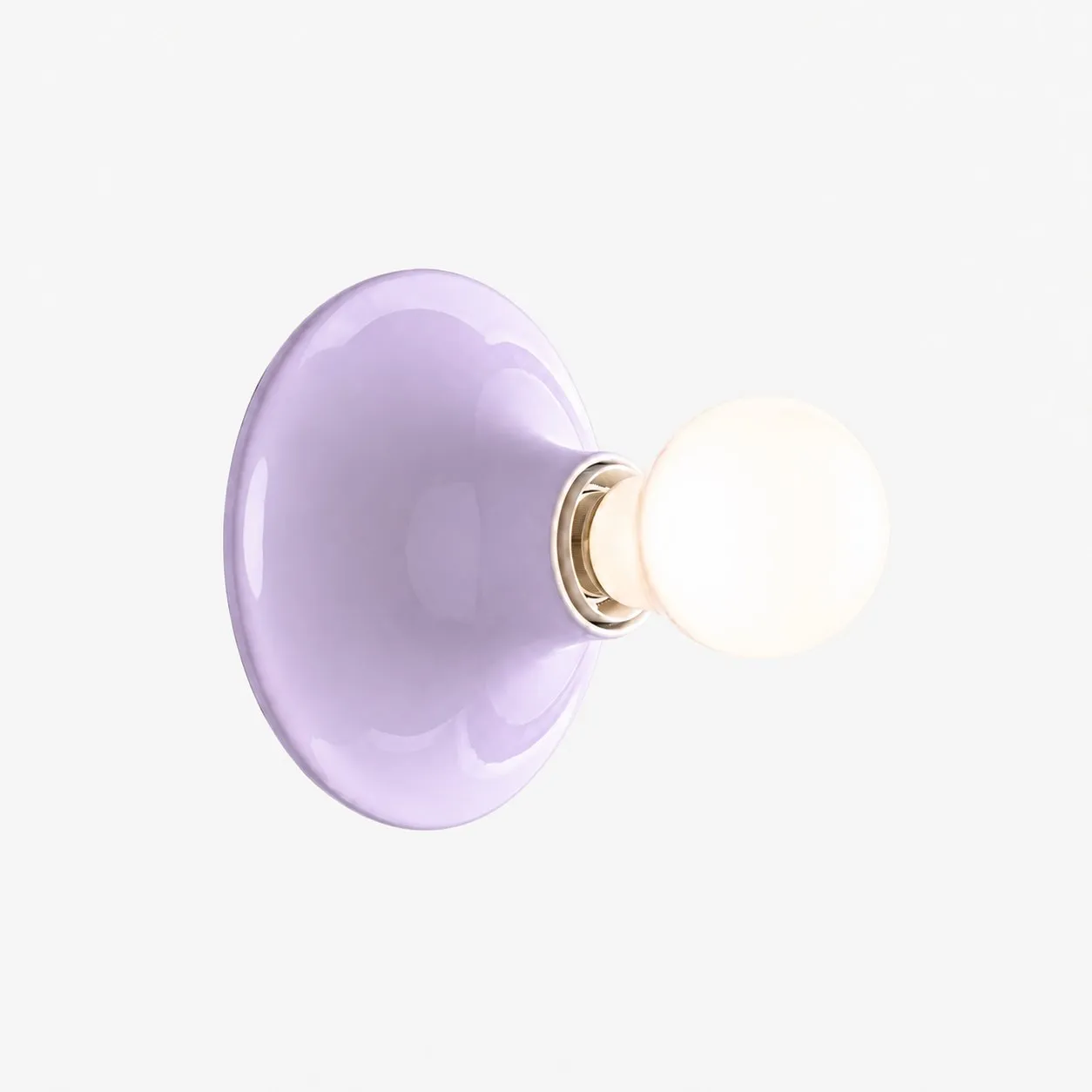 Lilac polycarbonate disc light