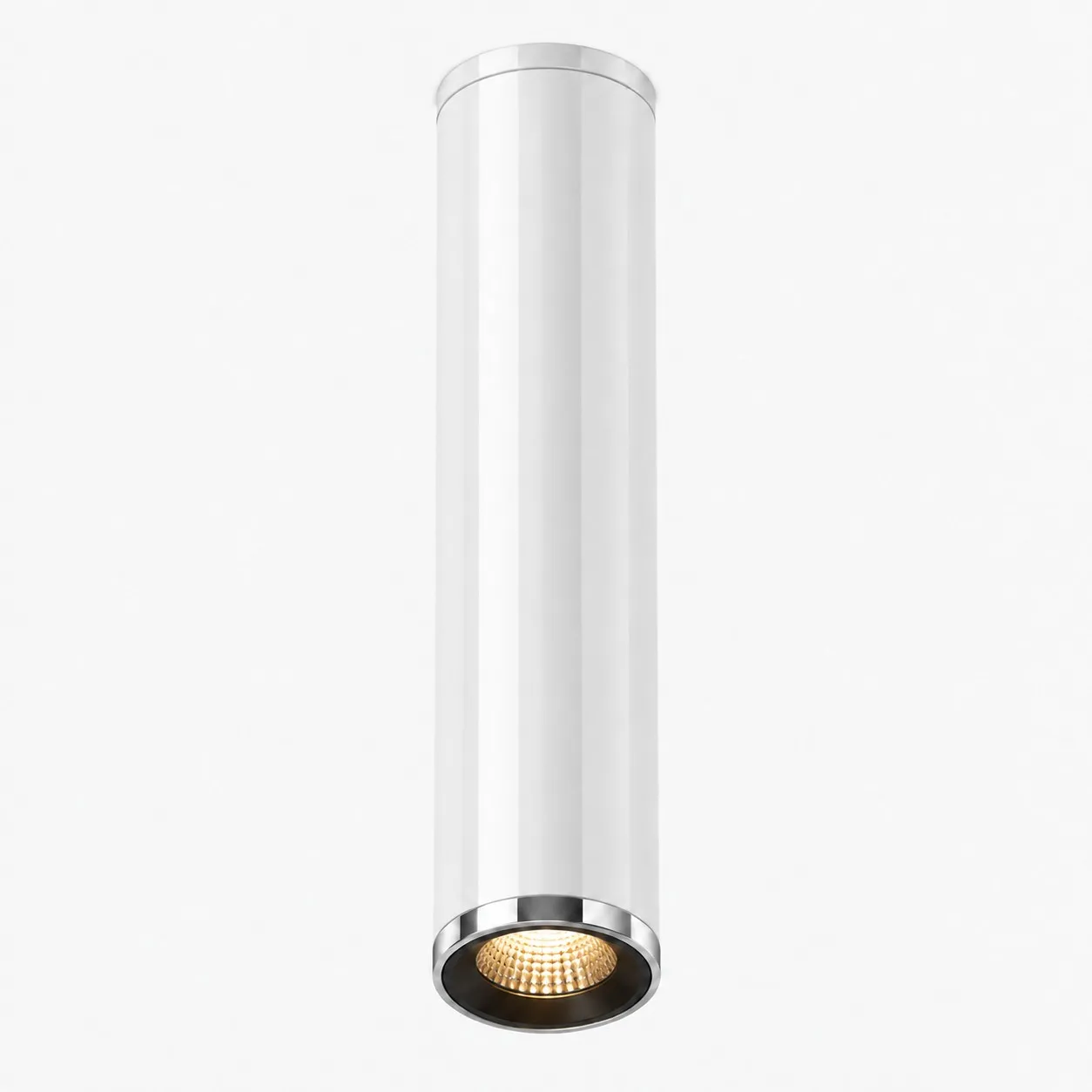 Glossy white ceiling lamp