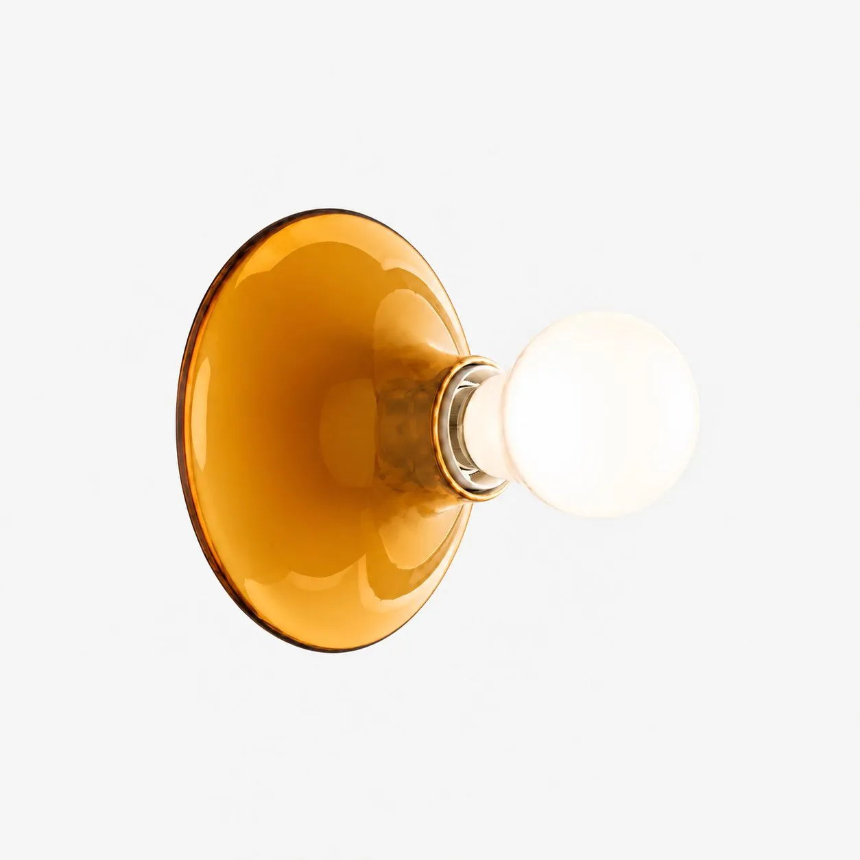 Transparent Orange polycarbonate disc light