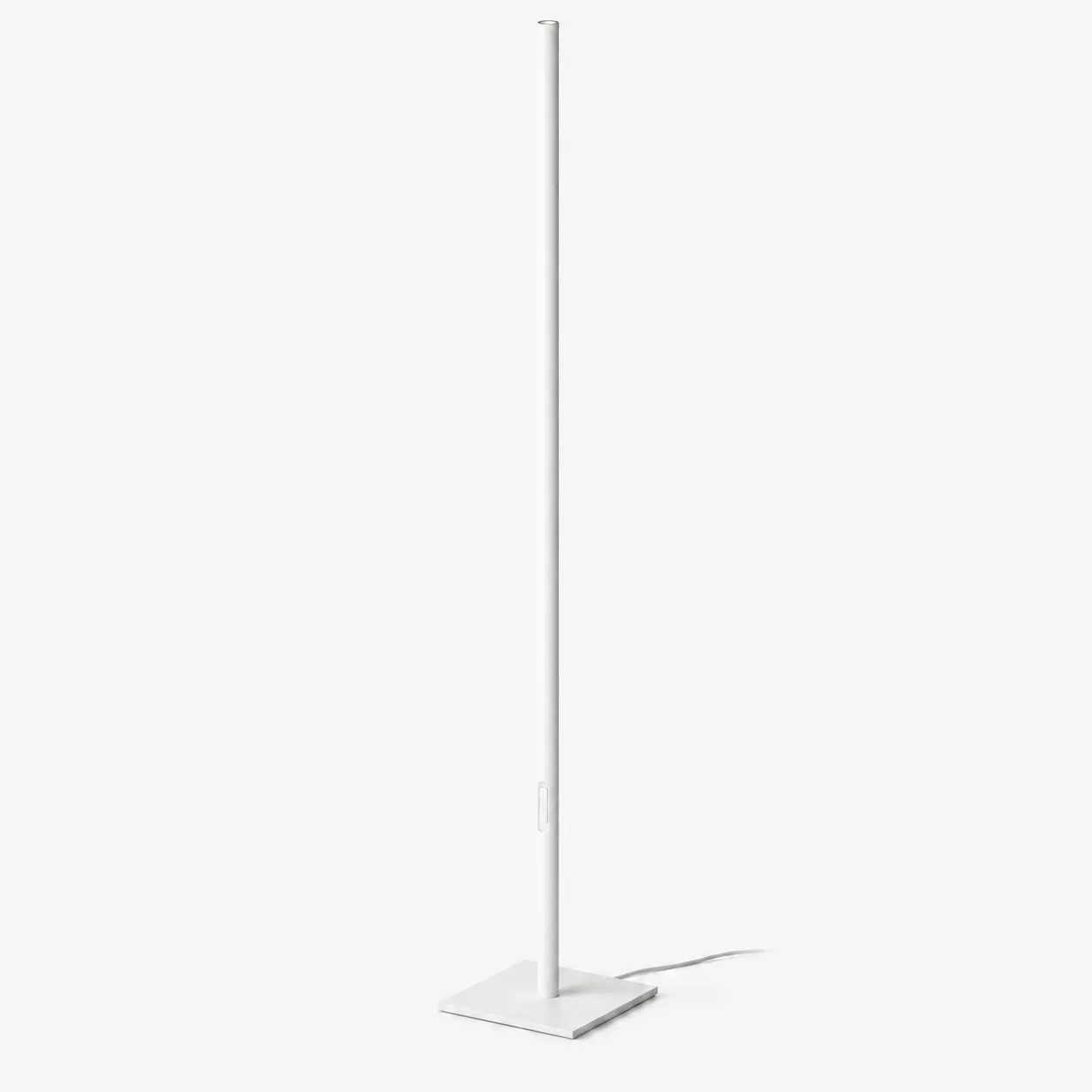 White Ilio Mini slim metal floor lamp