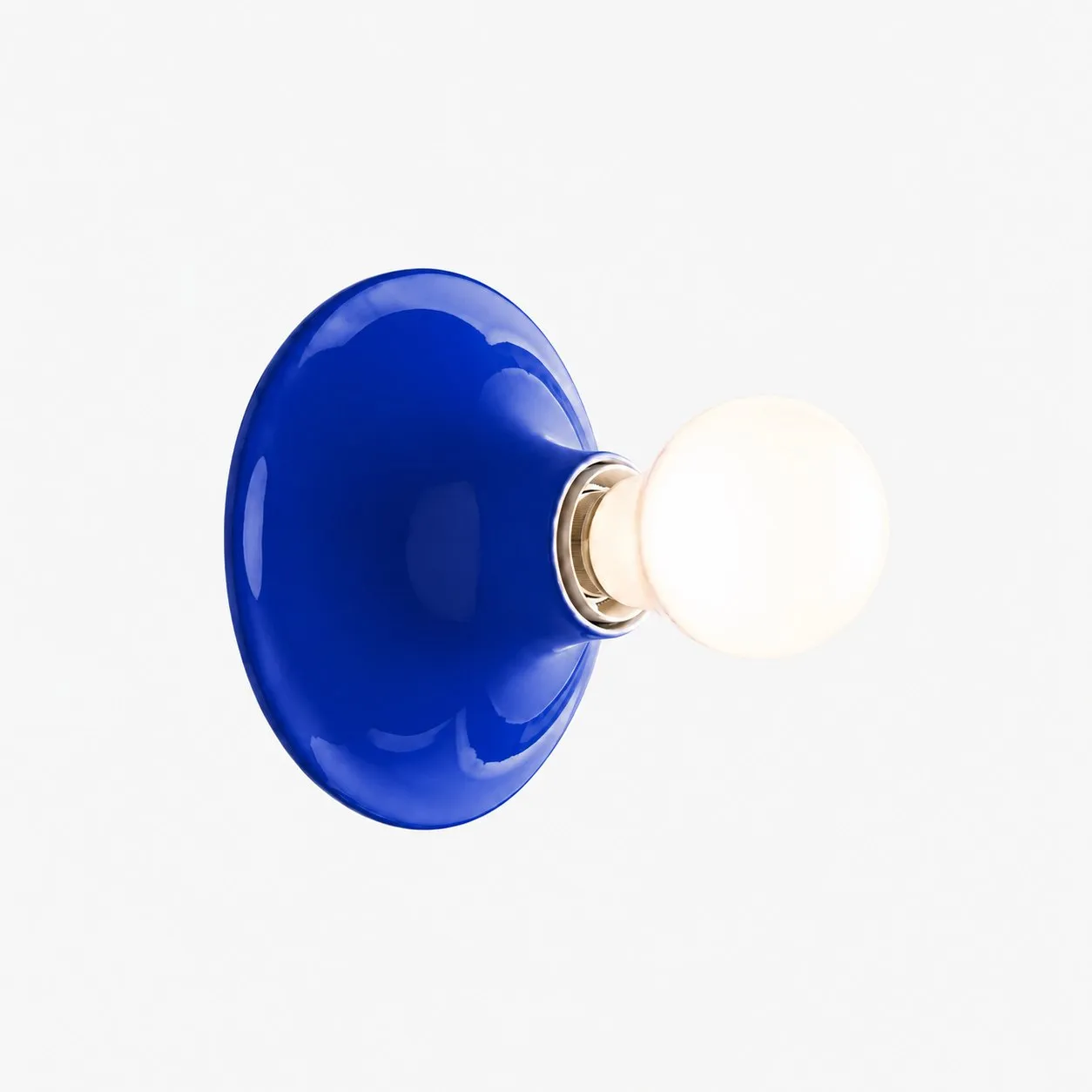 Blue Klein polycarbonate disc light