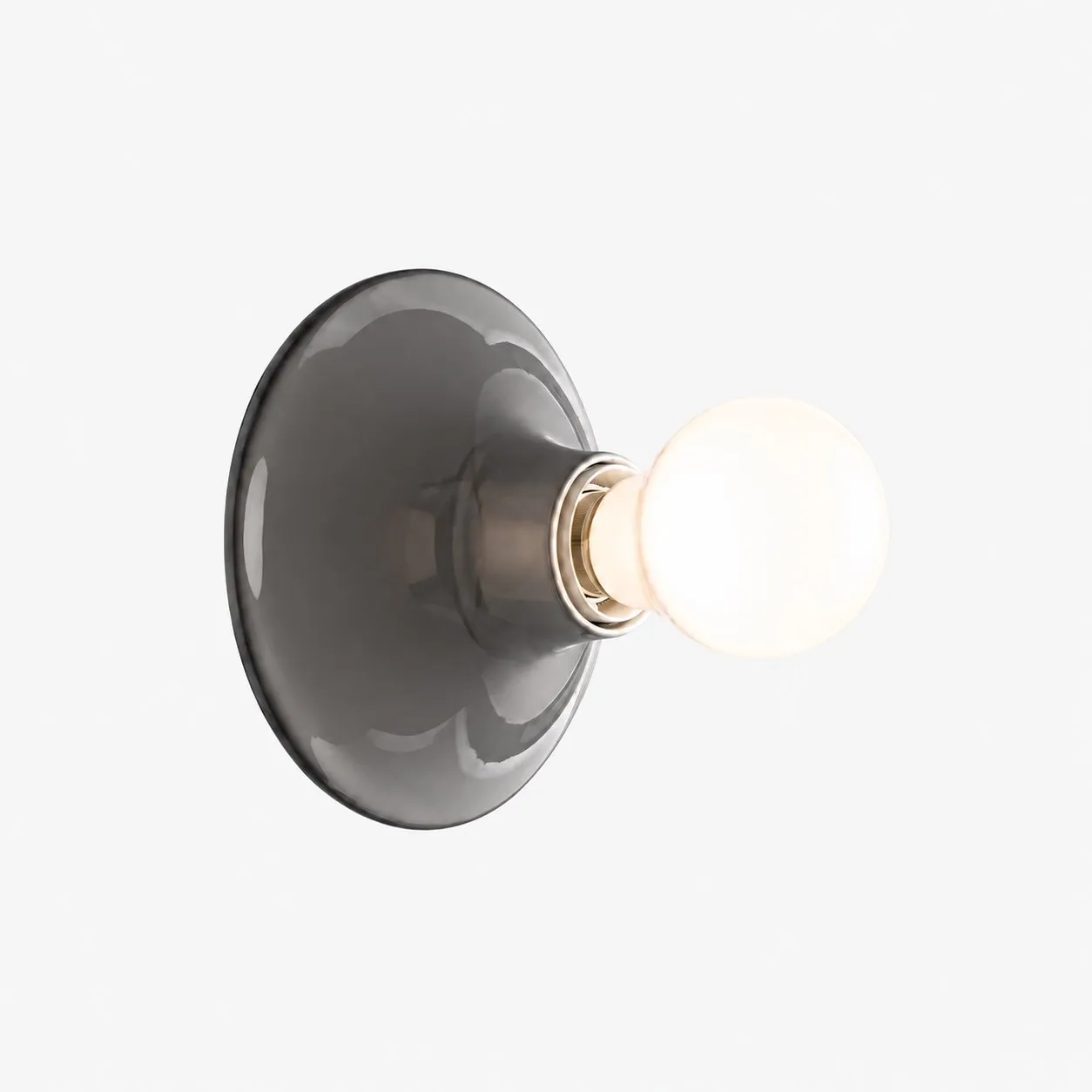 Transparent Graphite Black polycarbonate disc light