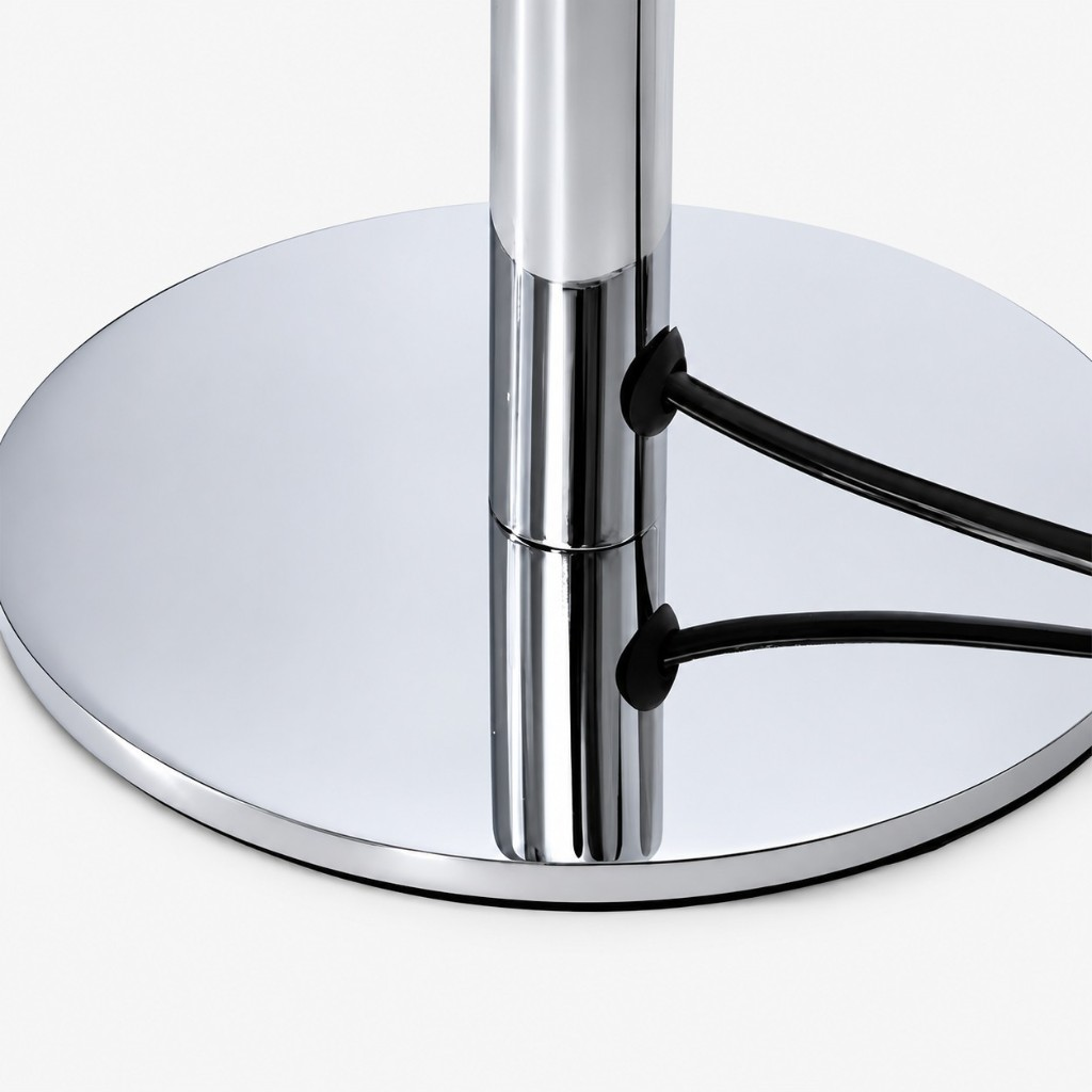 Round chrome base and cord