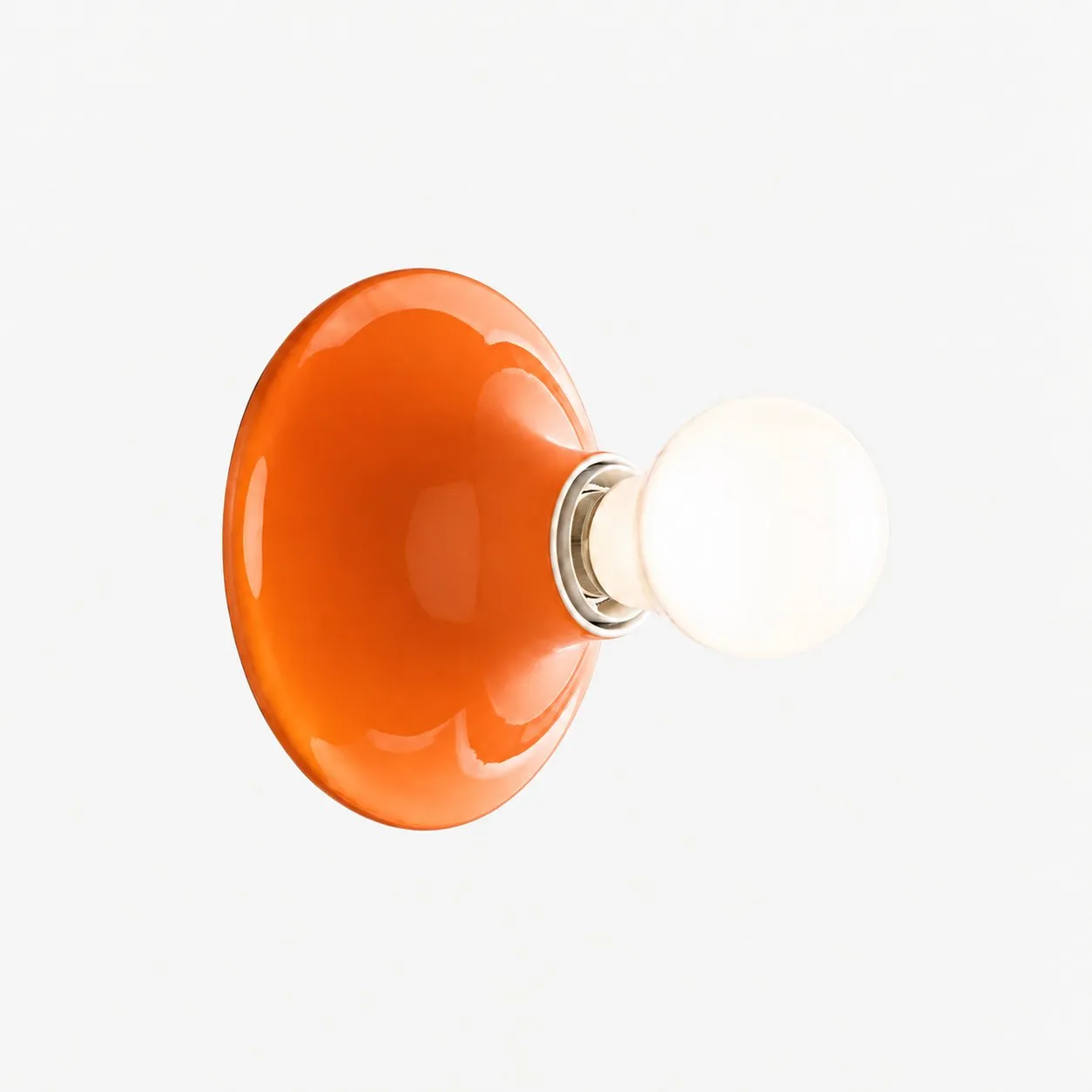 Orange polycarbonate disc light