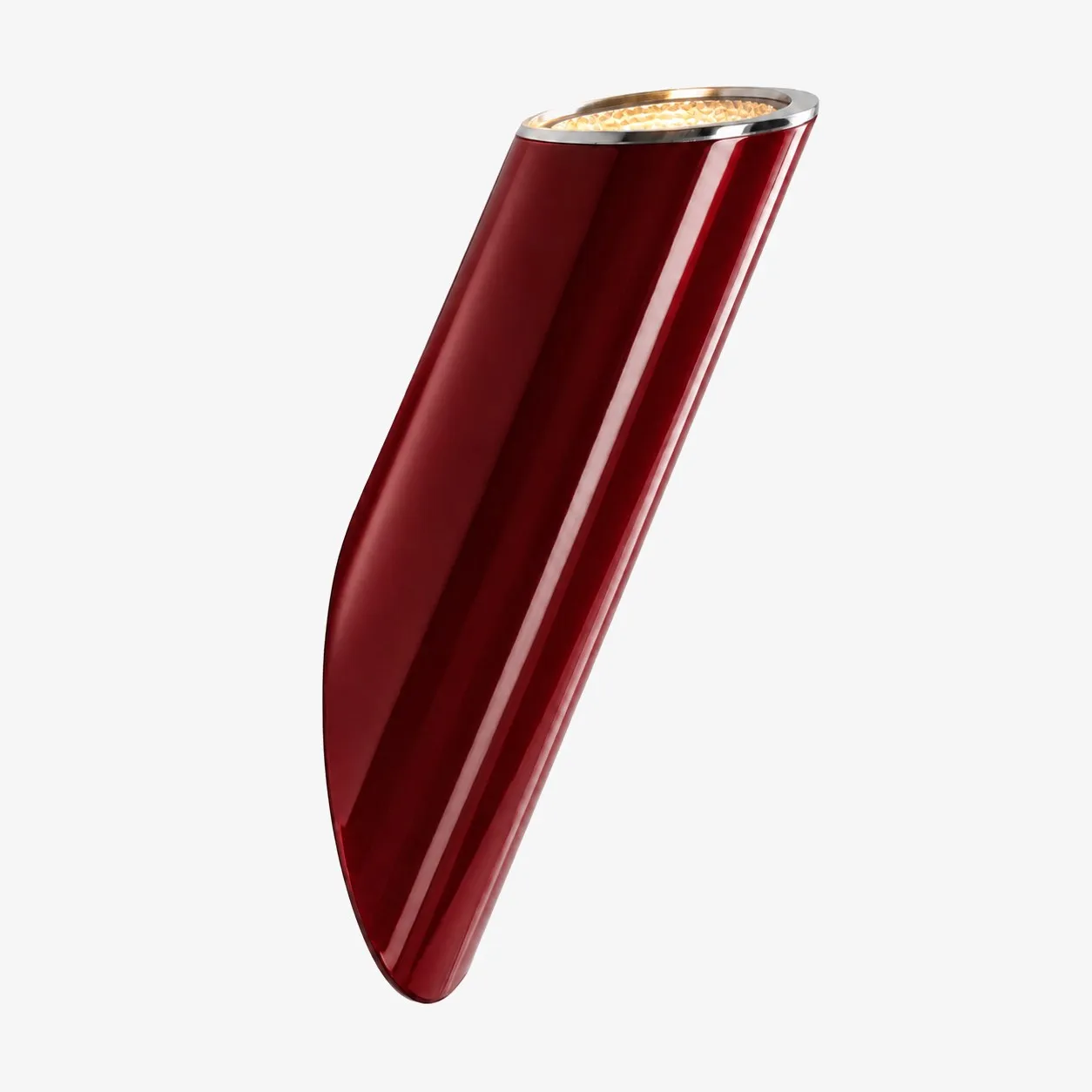 Rubin red angled wall lamp