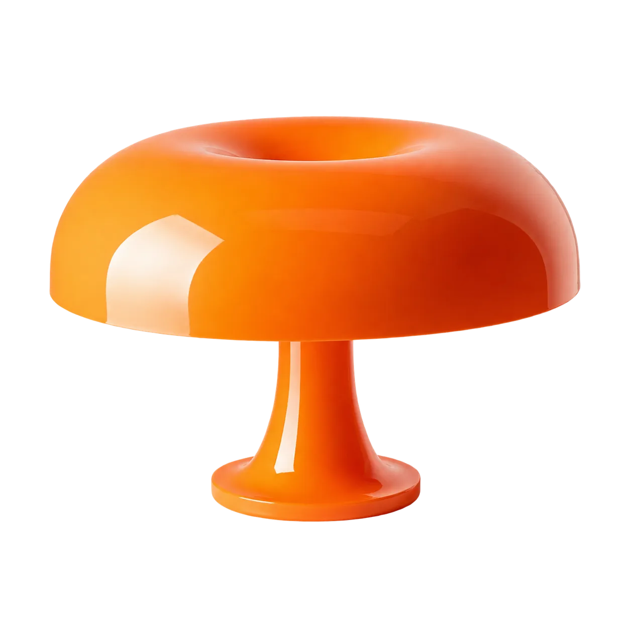Orange Nessino mushroom table lamp