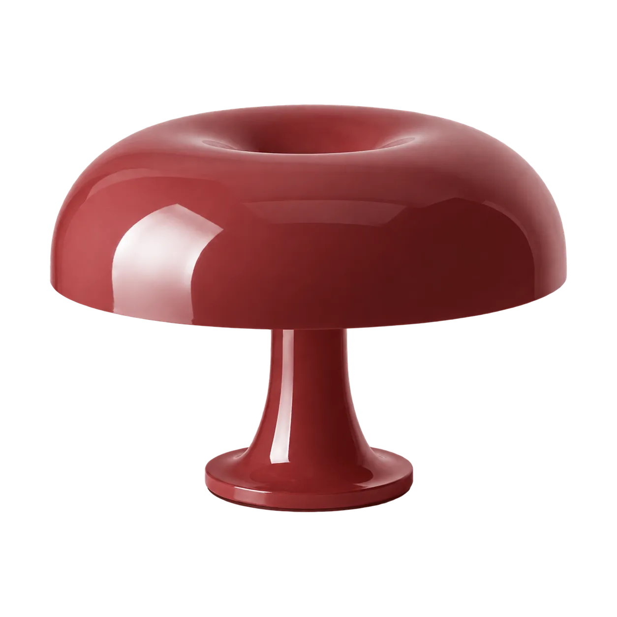 Ruby Red Nessino mushroom table lamp