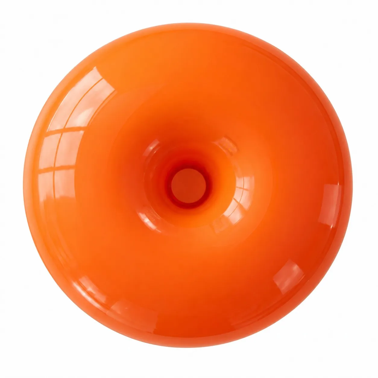 Orange Nessino lamp underside and base detail