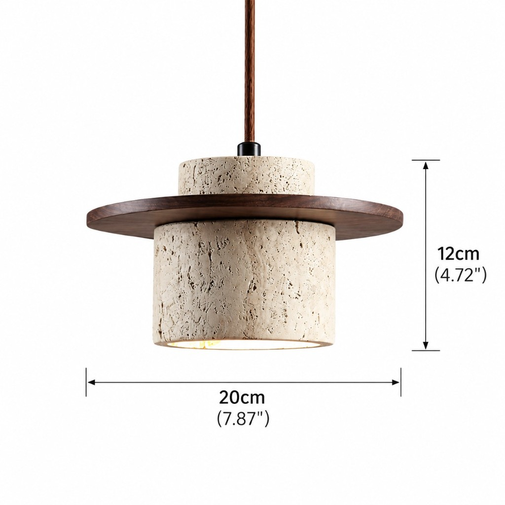 Pendant light dimensions: diameter 7.87 inches, height 4.72 inches
