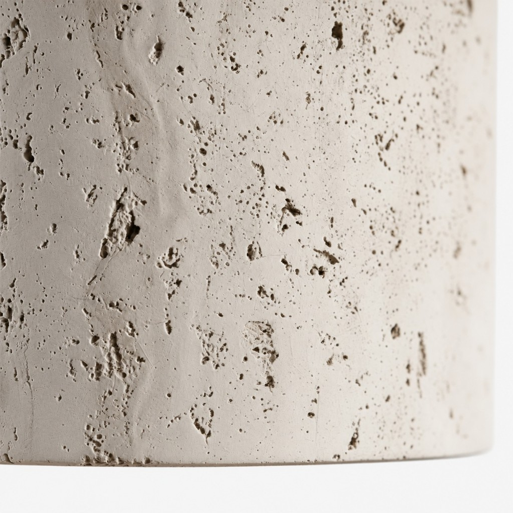 Close view of the travertine texture